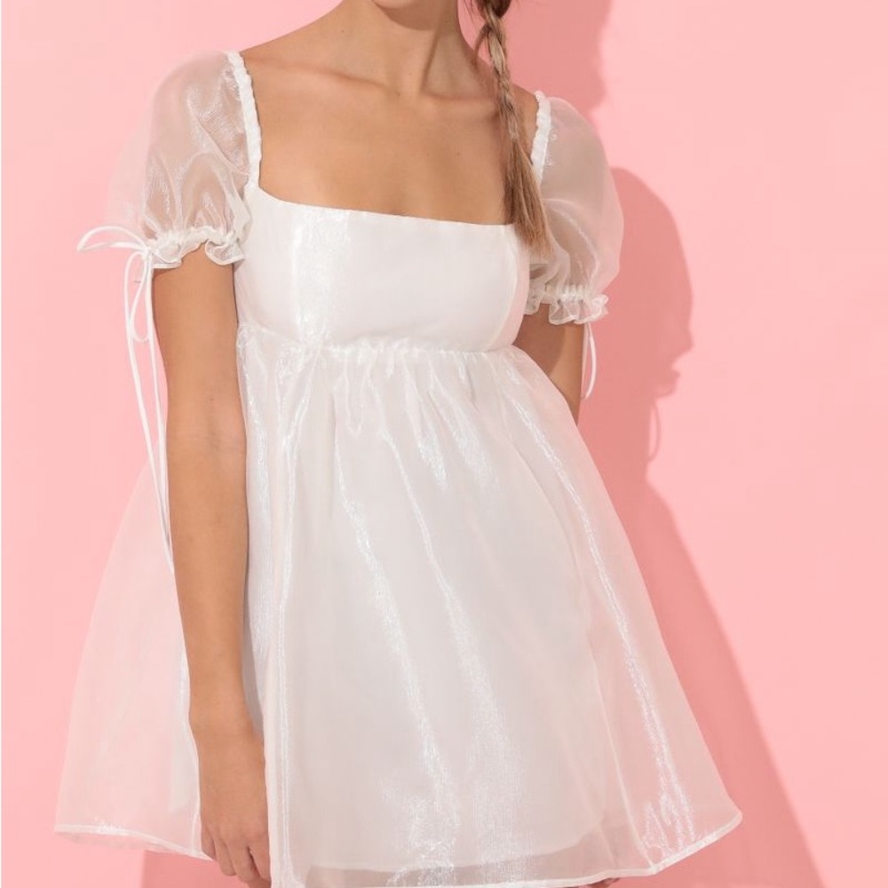 White babydoll dress